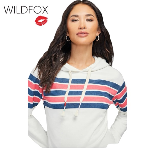 NWT Wildfox Nautical Stripes Ivy Hoodie - Picture 3 of 5